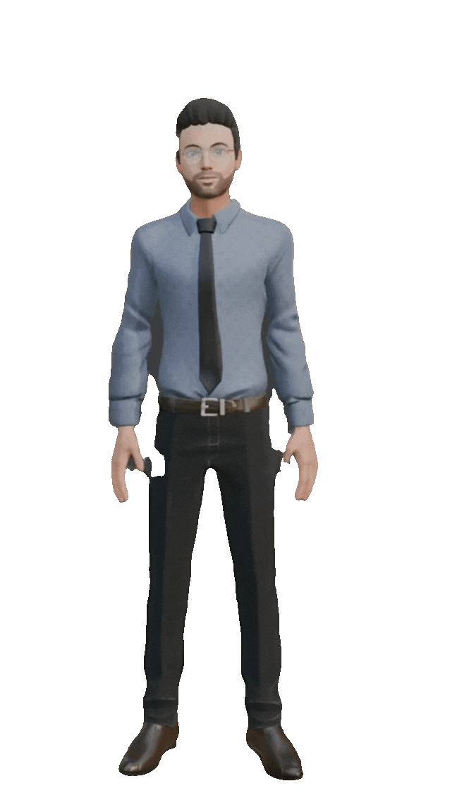 Sign language thank you animation